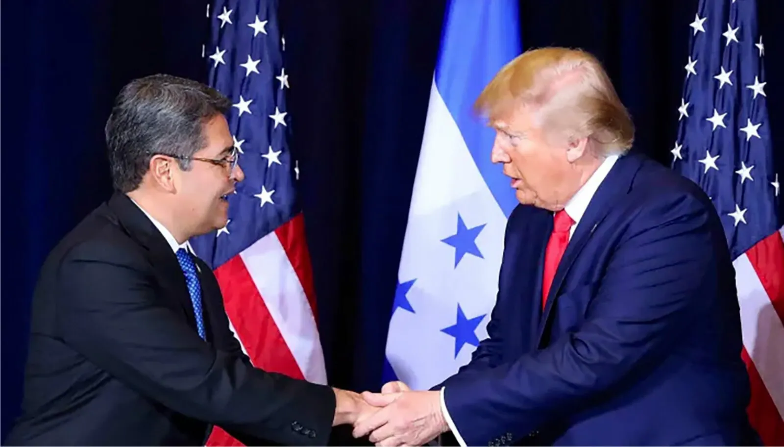 Juan Orlando Hernández y Donald Trump